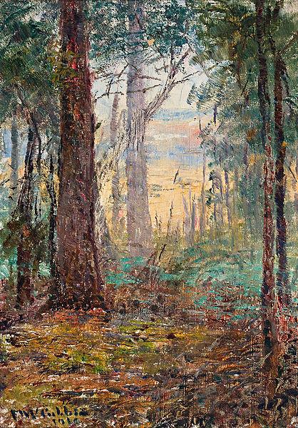 Frederick Mccubbin Forest Macedon Norge oil painting art